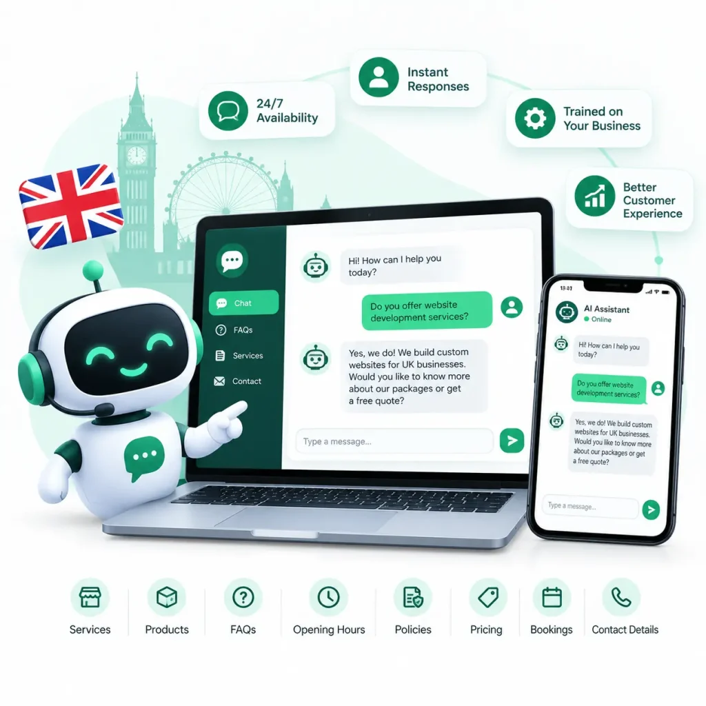 ai chatbot support for UK Businesses